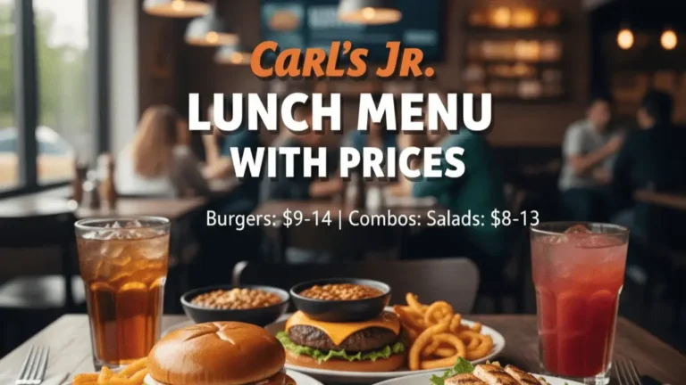 Carl's Jr. Lunch Menu With Prices